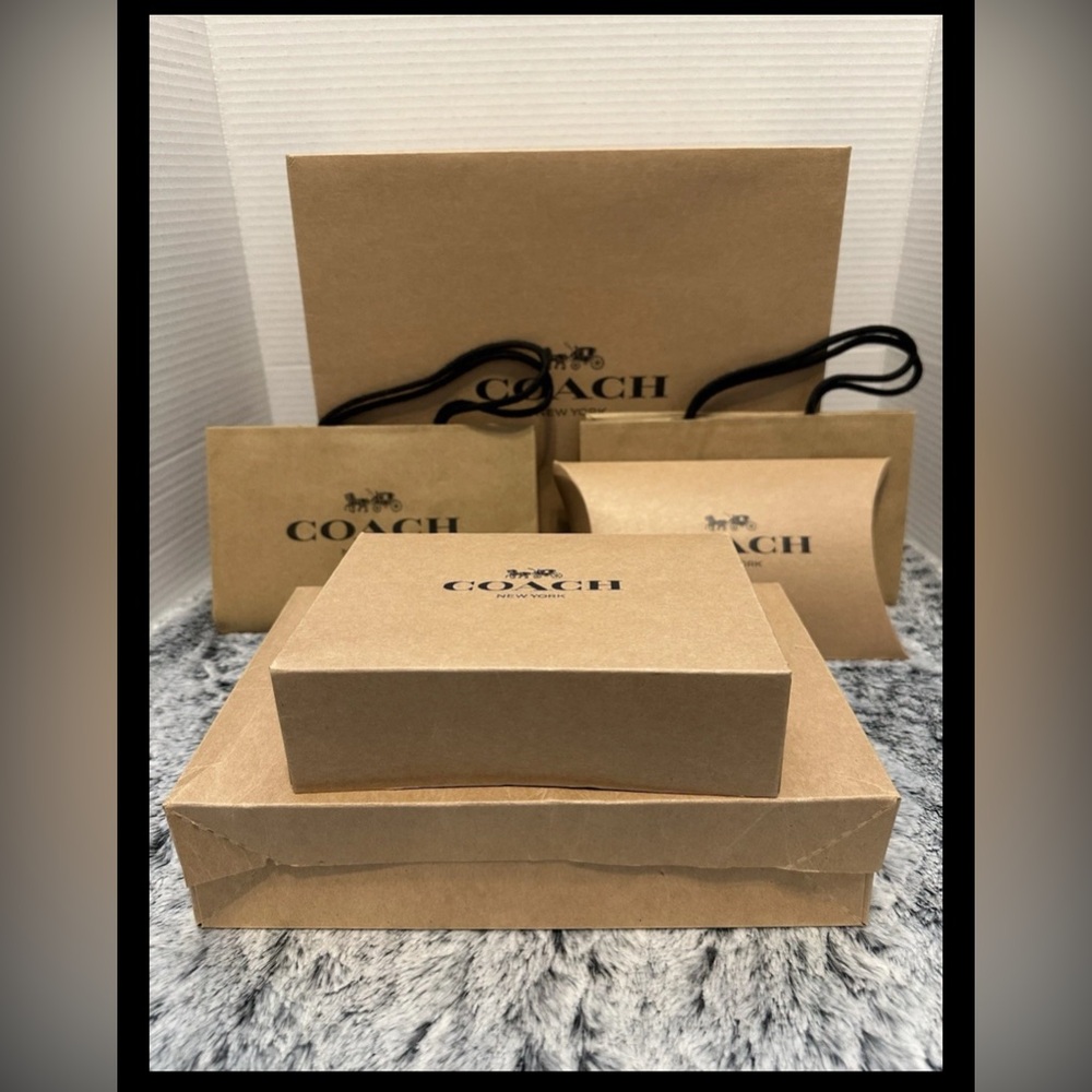 Coach Brown Gift 🎁 Mixed Set Boxes 📦 Lot of 11 New!